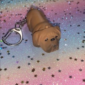 Puppy flash light keychain